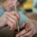 Hilary Duncan in her studio 2018